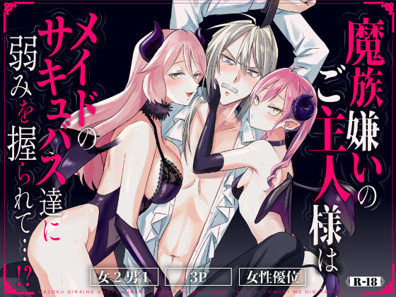 魔族嫌いのご主人様はメイドのサキュバス達に弱みを握られて…！？｜d_736042